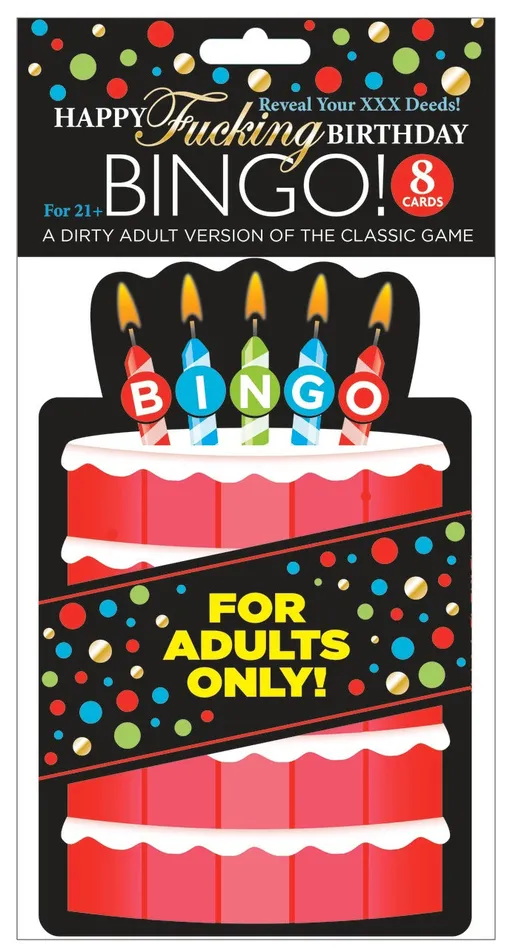 Happy Fucking Birthday Blowout Bingo Little Genie Vibrators