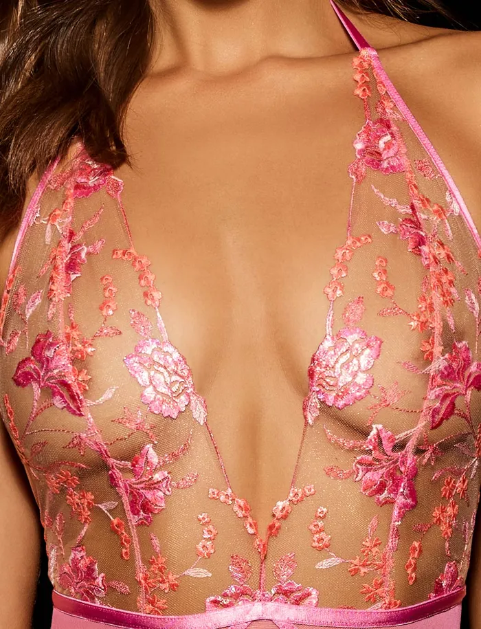 Honey Birdette Whitney Sherbet Bodysuit Teddies And Bodies