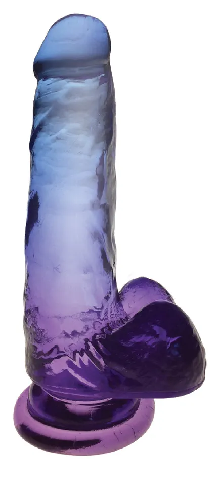Icon Brands Dildos Shades 7 Inch Gradient Dong Blue and Violet