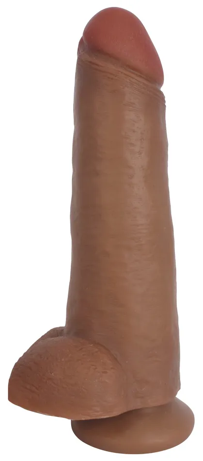 JOCK 12 Dildo with Balls Latte Jock Female Sex Toys