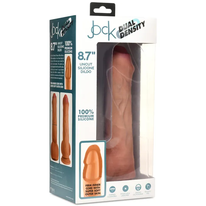 Jock 87 Uncut Dual Density Silicone Dildo With Balls Jock Female Sex Toys Jock 87 Uncut Dual Density Silicone Dildo With Balls Jock Female Sex Toys