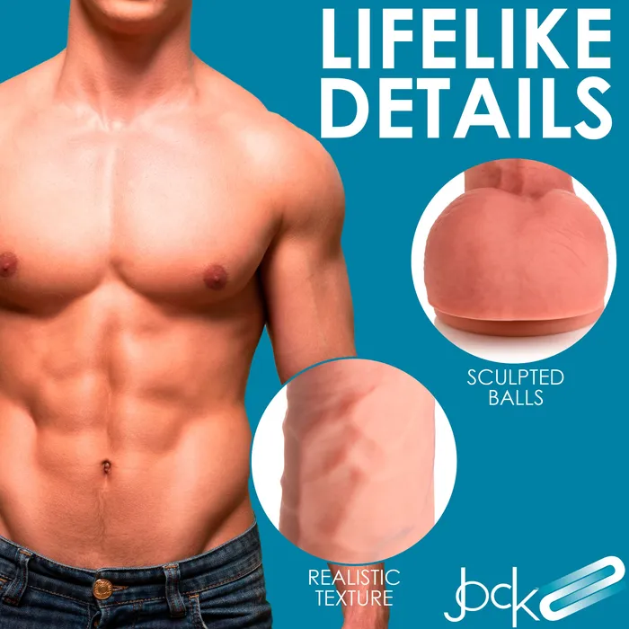 Jock 87 Uncut Dual Density Silicone Dildo With Balls Jock Female Sex Toys Jock 87 Uncut Dual Density Silicone Dildo With Balls Jock Female Sex Toys