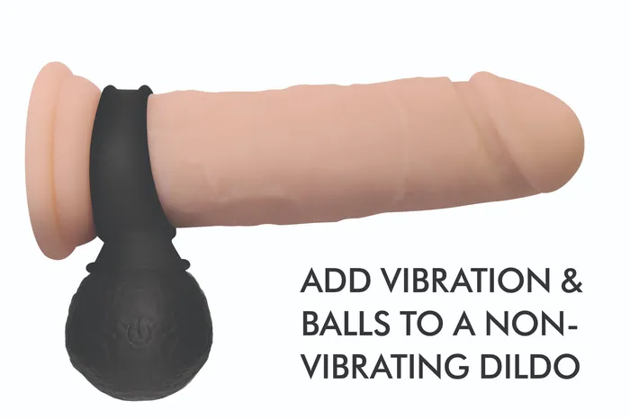 Jock Cock Ring 28X Vibrating Silicone Balls X Large Black Jock Couples Jock Cock Ring 28X Vibrating Silicone Balls X Large Black Jock Couples