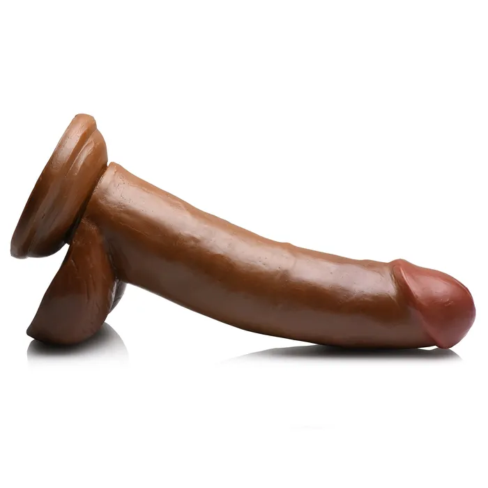 Jock Female Sex Toys JOCK 8 Dildo with Balls Chocolate