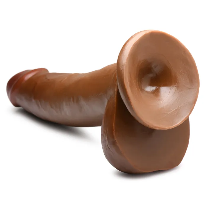 Jock Female Sex Toys JOCK 8 Dildo with Balls Chocolate