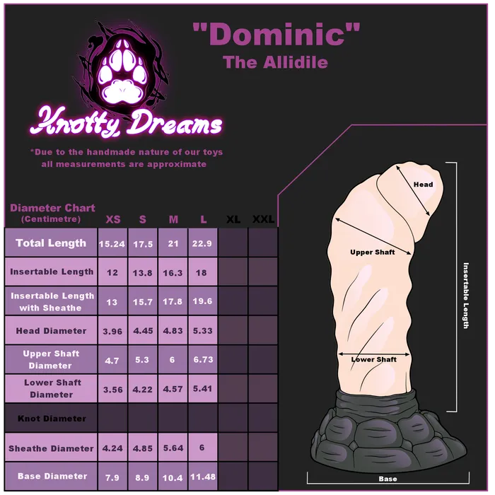 Knotty Dreams Project Dildos Dominic the Allidile XS Firm