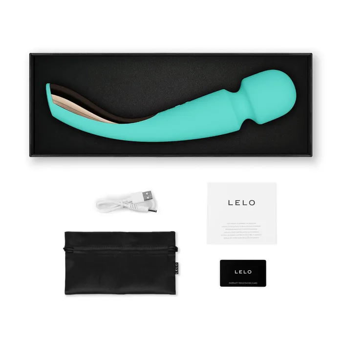 LELO Smart Wand 2 Large Aqua ItsForMyFriend Vibrators