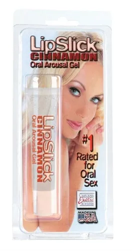 Lipslick Cinnamon Oral Arousal Gel Clear Edible Warm and Tingly CalExotics Dildos