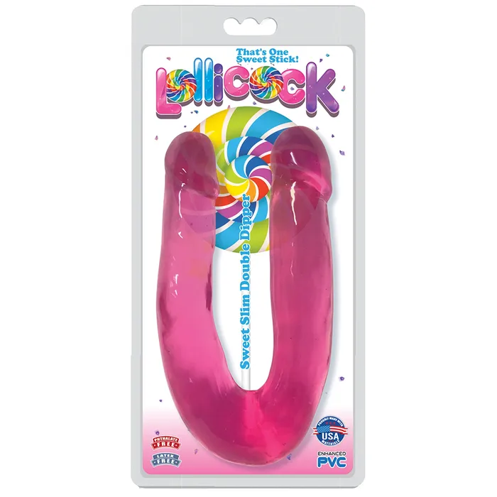 Lollicock Sweet Slim Double Dipper Cherry Lollicock Dildos Lollicock Sweet Slim Double Dipper Cherry Lollicock Dildos