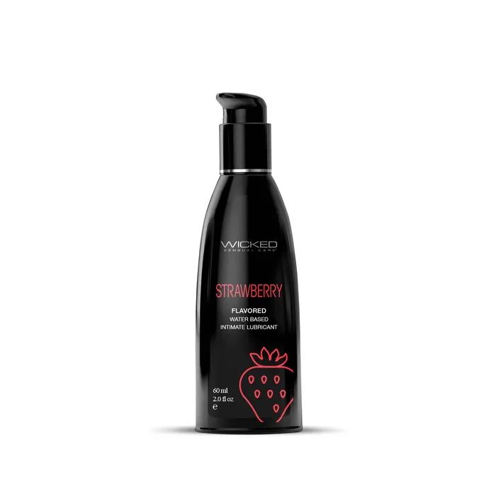 Lubricants Aqua Strawberry Flavored Water Based Intimate Lubricant 2 Fl Oz Wicked Sensual Care Lubricants Aqua Strawberry Flavored Water Based Intimate Lubricant 2 Fl Oz Wicked Sensual Care