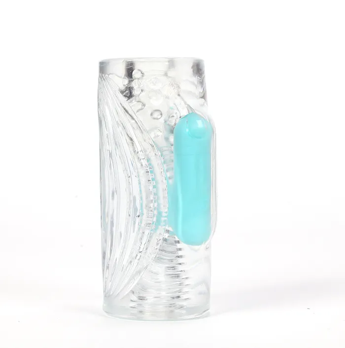 Maia Toys Male Sex Toys Aster Vibrating Male Masturbator With Bullet Clear