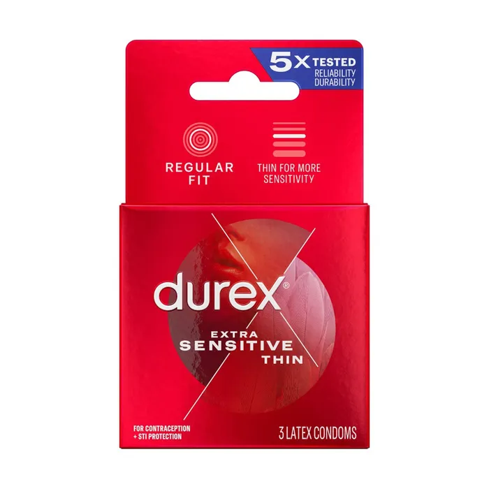 Male Sex Toys Paradise Marketing Durex Extra Sensitive 3 Pack