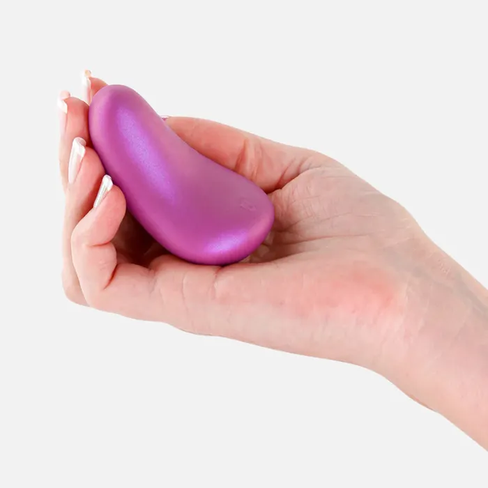 NS Novelties Vibrators Seduction Mila Palm Vibrator Metallic Dusty Rose