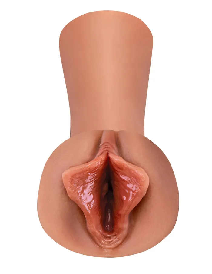 Pipedream Male Sex Toys Extreme Wet Pussies Luscious Lips Tan