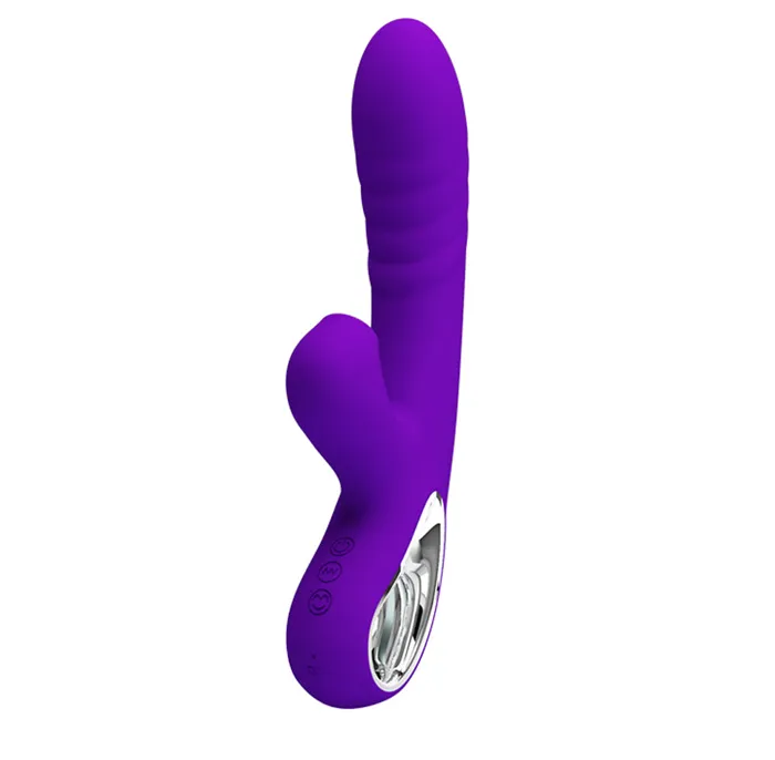 Pretty Love Vibrators Pretty Love Jersey Sucking and Vibrating Rabbit Purple
