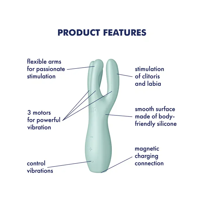 Satisfyer Vibrators Satisfyer Threesome 3 Mint