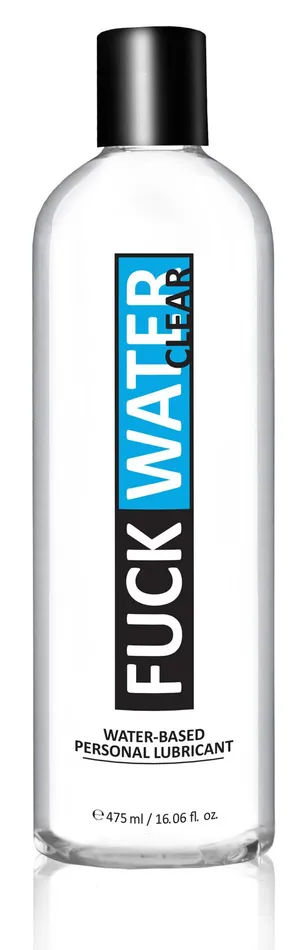 Sexual Health Wellbeing Fuck Water Clear 16oz Water Bases Lubricant Fuck Water