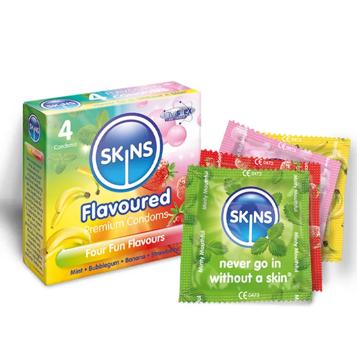 Skins Enhancers Skins Condoms Flavours 4 Pack