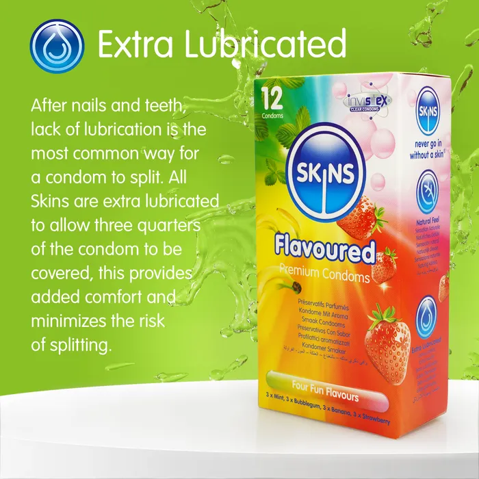 Skins Enhancers Skins Condoms Flavours 4 Pack Skins Enhancers Skins Condoms Flavours 4 Pack