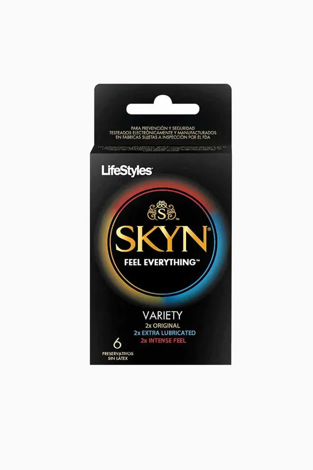 SKYN Condones Lifestyles Pack Variedad x6 Prater Enhancers