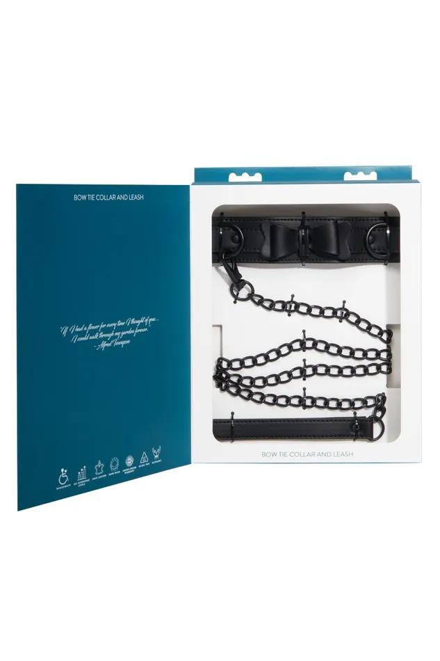 Sportsheets Sincerely Bow Tie Faux Leather Collar and Lead ItsForMyFriend Male Sex Toys Sportsheets Sincerely Bow Tie Faux Leather Collar and Lead ItsForMyFriend Male Sex Toys