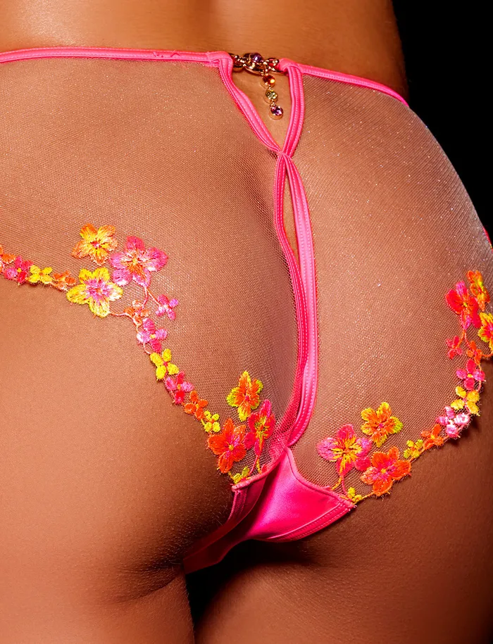 Summer Pink Bralette Bottom Lingerie Set Honey Birdette Anal