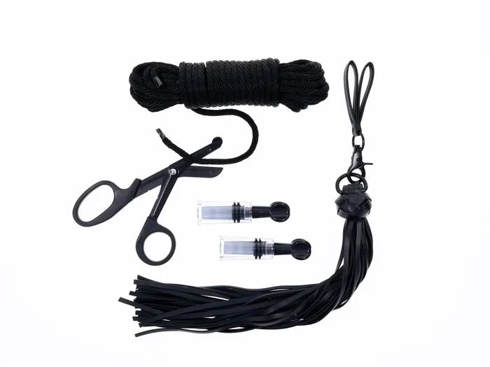 Tied and Twisted Bondage Kit Black Sportsheets Anal