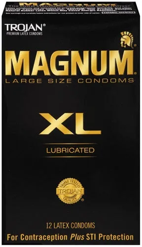 Trojan Magnum XL 12 Pack Paradise Marketing Male Sex Toys