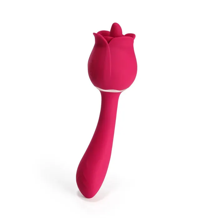 Vibrators Honey Play Box Rhea the Rose Clit Licking Tongue Vibrator and G Spot Massager Pink Vibrators Honey Play Box Rhea the Rose Clit Licking Tongue Vibrator and G Spot Massager Pink