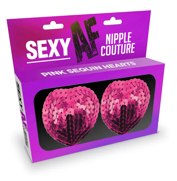Vibrators Little Genie Sexy Af Nipple Couture Pink Sequin Hearts