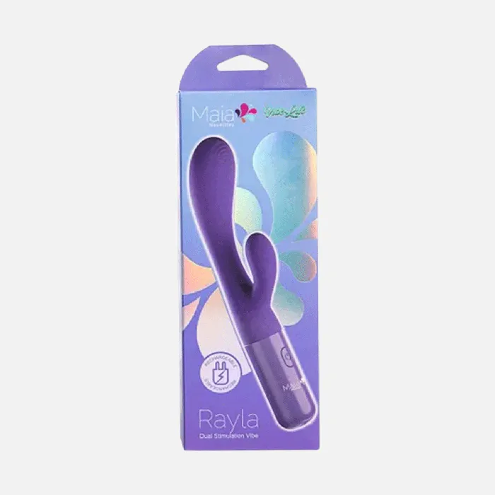 Vibrators Maia Toys Rayla Dual Stim Vibrator Purple