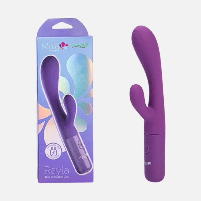 Vibrators Maia Toys Rayla Dual Stim Vibrator Purple Vibrators Maia Toys Rayla Dual Stim Vibrator Purple