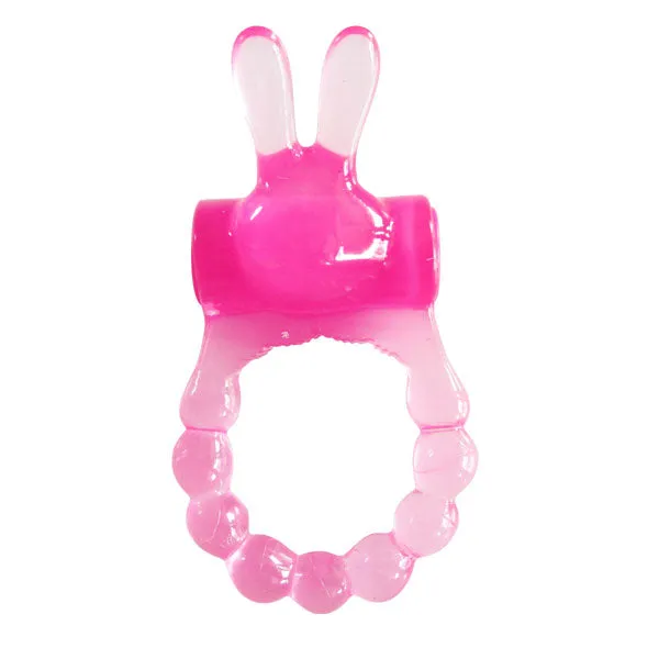Vibrators Top Cat Toys Vibrating Bunny Ring Pink