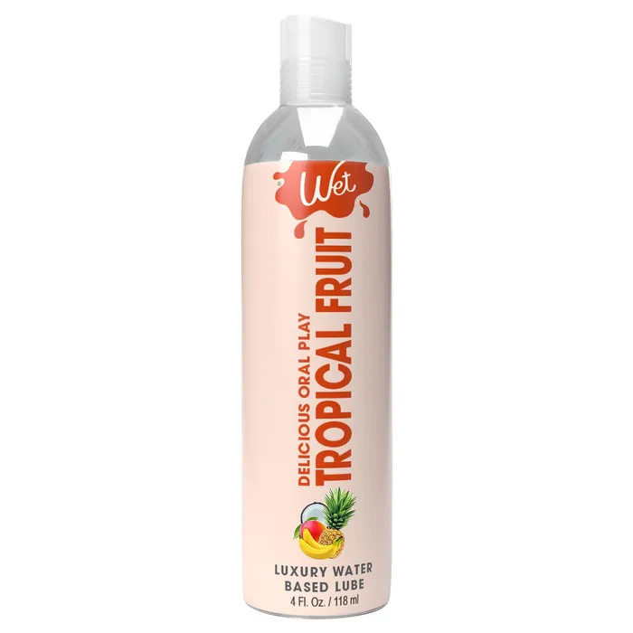 Wet Delicious Oral Play Tropical Fruit Waterbased Flavored Lubricant 4 Oz Wet Lubricants Wet Delicious Oral Play Tropical Fruit Waterbased Flavored Lubricant 4 Oz Wet Lubricants