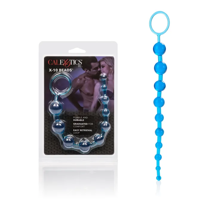 X10 Beads Blue CalExotics Vibrators