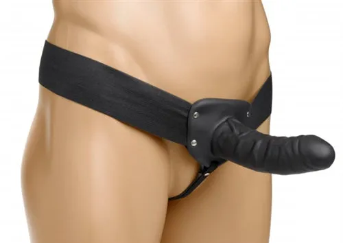 XR Brands Female Sex Toys Erection Assist Hollow Strap on Black